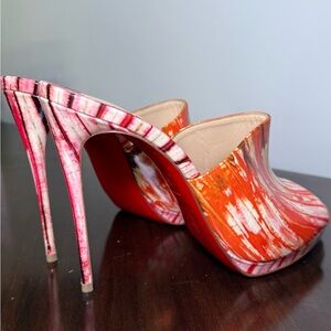 Christian Louboutin Red and Pink Heels